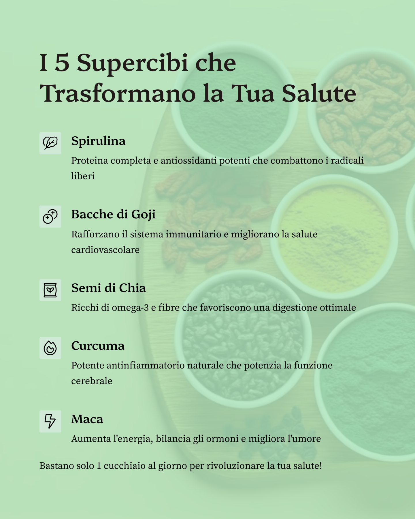 I benefici dei superfood