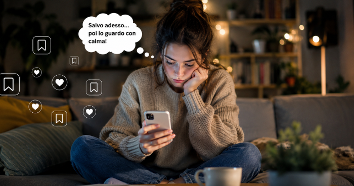 salvare post sui social